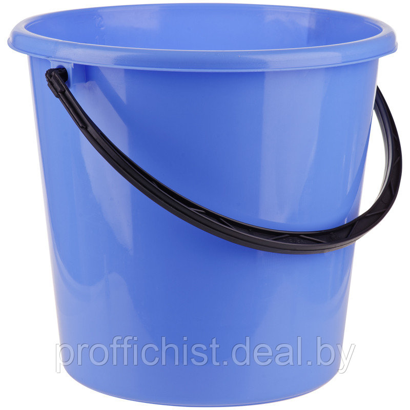 Ведро пластиковое пищевое OfficeClean мерная шкала голубое 12л цена без НДС - фото 1 - id-p123543647