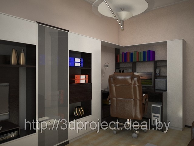 Дизайн интерьера домашнего кабинета - дизайн проект, дизайн интерьера квартир, коттеджей. Цены,стоимость - фото 4 - id-p598149