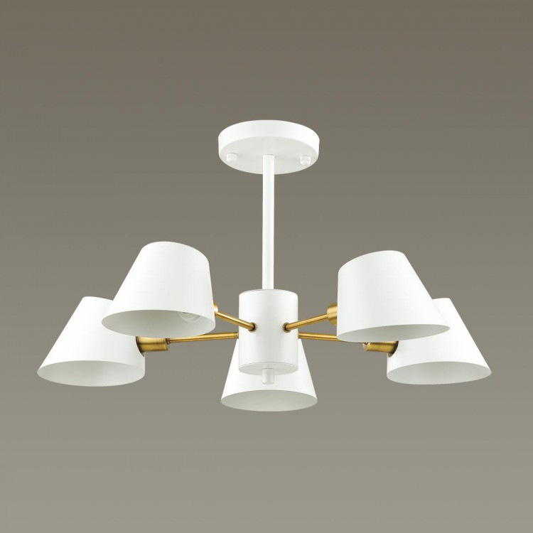 Потолочная белая люстра LUMION 4465/5C KENIA