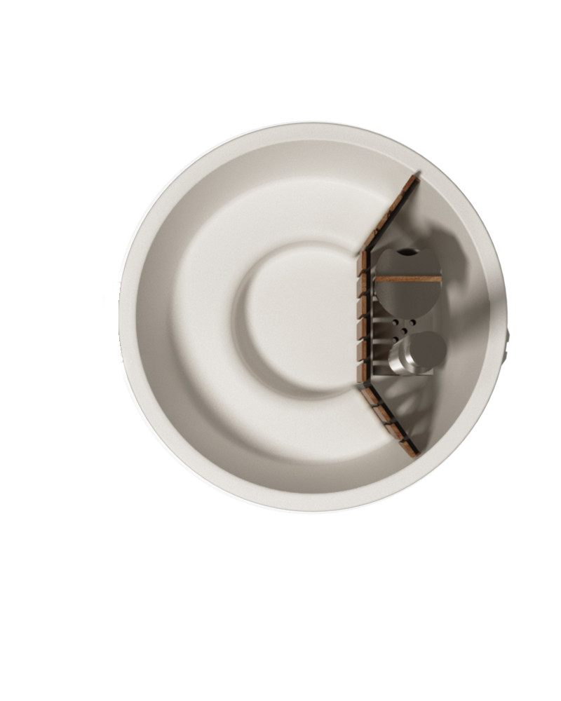Купель композитная круглая «ТЕРРАСА» с подогревом - фото 7 - id-p123629676