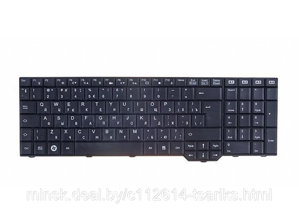 Клавиатура для ноутбука Fujitsu Amilo XA3520, XA3530, Pi3625, LI3610, LI3910, XI3650, XI3670 черная - фото 1 - id-p112291806