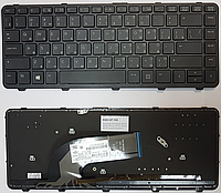 Клавиатура для ноутбука HP Probook 430 G2, 440 G0, 440 G1, 440 G2, 445 G1, 445 G2 черная, с рамкой