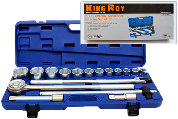 King Roy 018MDA 18 предметов 3/4" (6гр.)