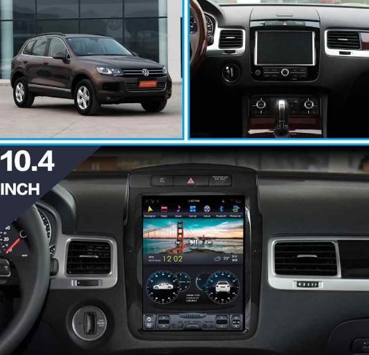 Штатное головное мультимедийное устройство VW Touareg 2011+ Tesla-Style Android 9.0 - фото 6 - id-p122686864