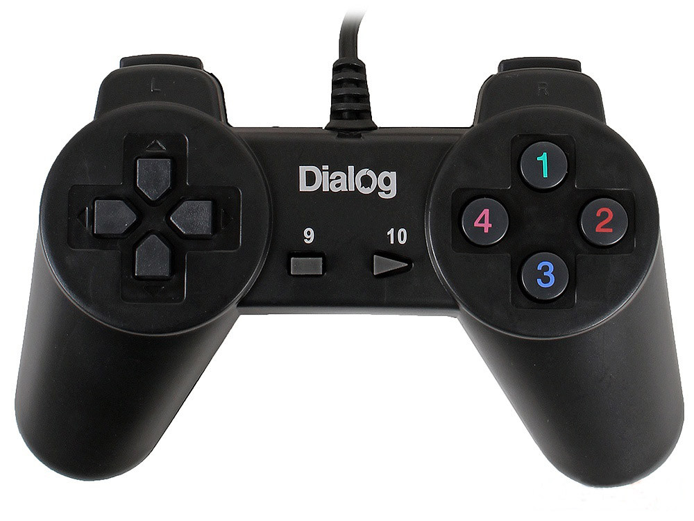 GP-A01 Action - 10 кнопок, USB, черный Геймпад DIALOG - фото 1 - id-p123614145