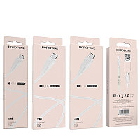 Дата-кабель BOROFONE BX18 Micro (1м., 2A), цвет: белый