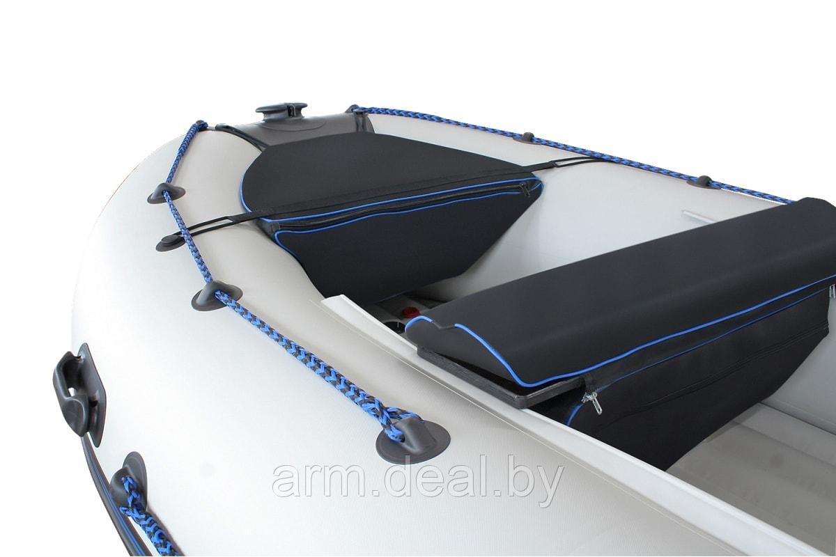 Килевая лодка ПВХ ProfMarine 370 Air комплектация «Люкс» (cерый) - фото 7 - id-p123680625