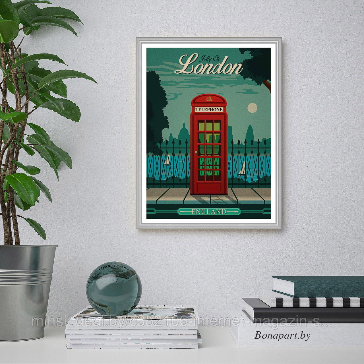 Ретро постер (плакат) "Лондон" на стену для интерьера. Любые размеры - фото 6 - id-p123683209