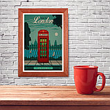 Ретро постер (плакат) "Лондон" на стену для интерьера. Любые размеры, фото 8