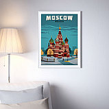 Ретро постер (плакат) "Москва" на стену для интерьера. Любые размеры, фото 4