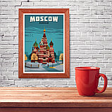 Ретро постер (плакат) "Москва" на стену для интерьера. Любые размеры, фото 8