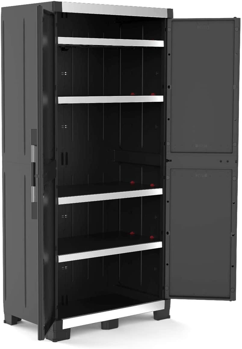 Шкаф пластиковый высокий XL GARAGE KETER, черный - фото 3 - id-p122721954