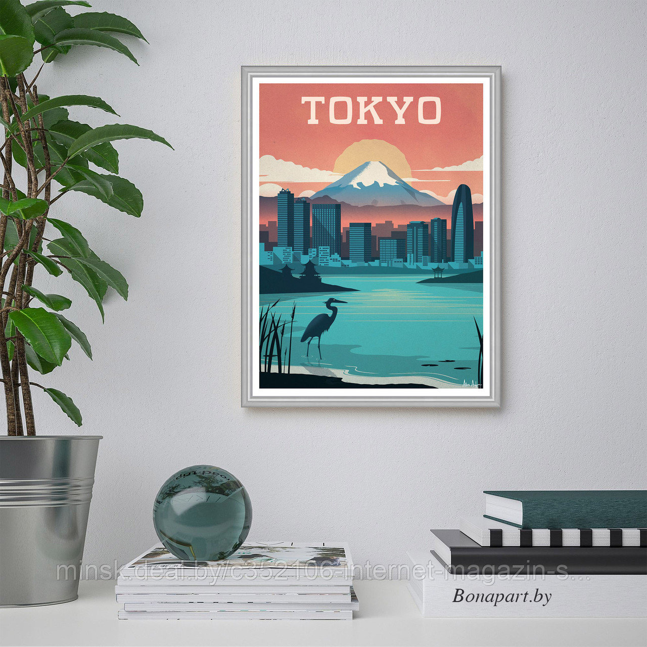 Ретро постер (плакат) "Токио" на стену для интерьера. Любые размеры - фото 6 - id-p123687053