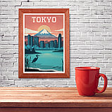 Ретро постер (плакат) "Токио" на стену для интерьера. Любые размеры, фото 7