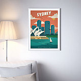 Ретро постер (плакат) "Сидней" на стену для интерьера. Любые размеры, фото 6