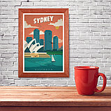 Ретро постер (плакат) "Сидней" на стену для интерьера. Любые размеры, фото 8