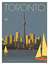 Ретро постер (плакат) "Торонто"