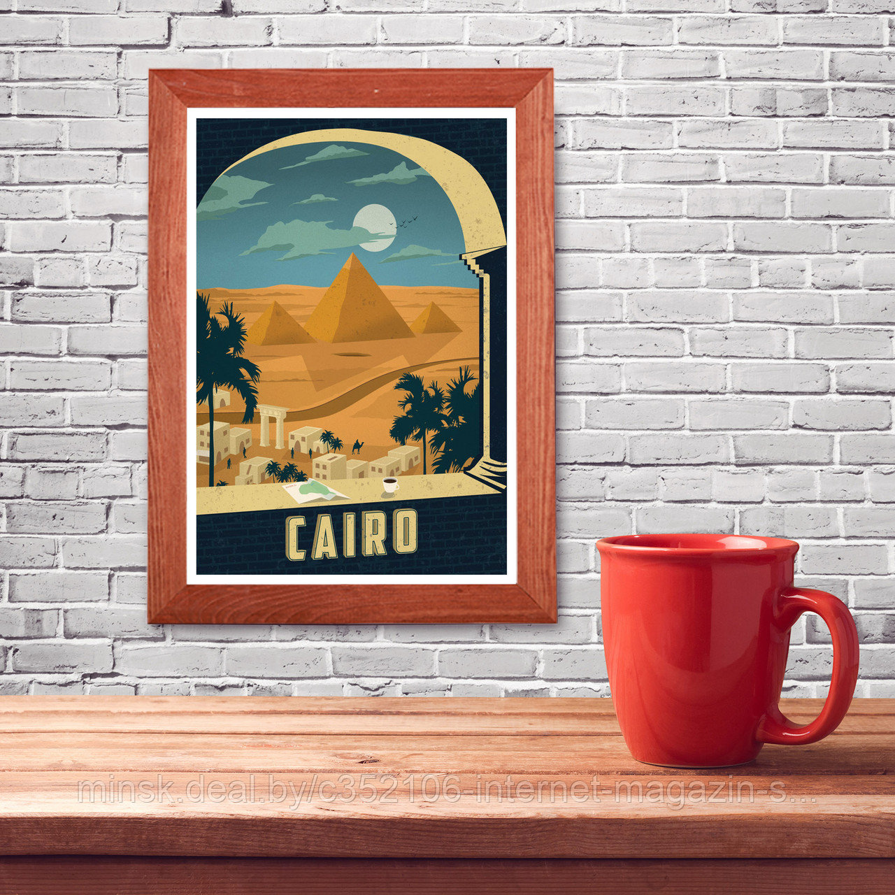 Ретро постер (плакат) "Каир" - фото 4 - id-p123692090