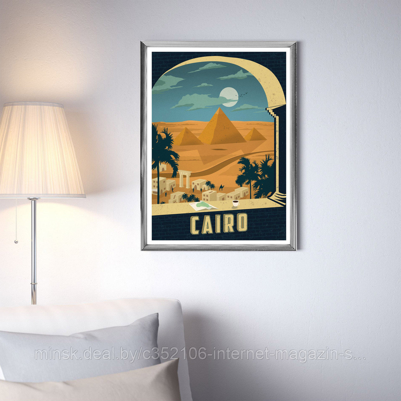 Ретро постер (плакат) "Каир" - фото 6 - id-p123692090