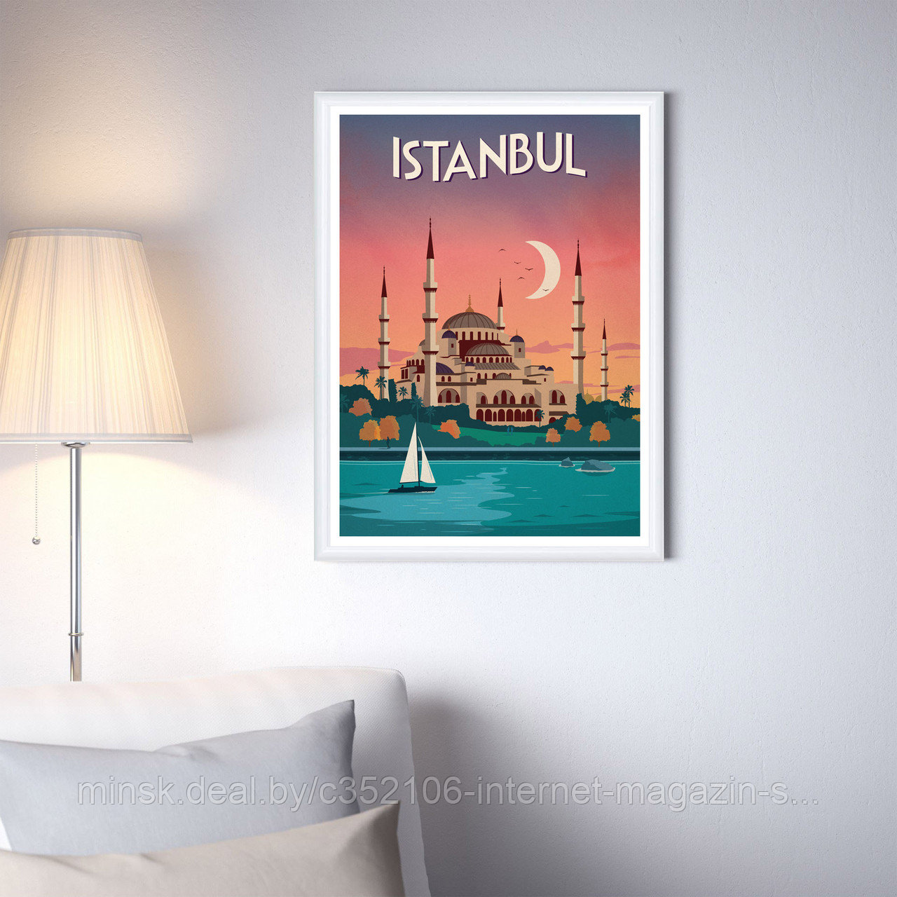 Ретро постер (плакат) "Стамбул" - фото 2 - id-p123692103