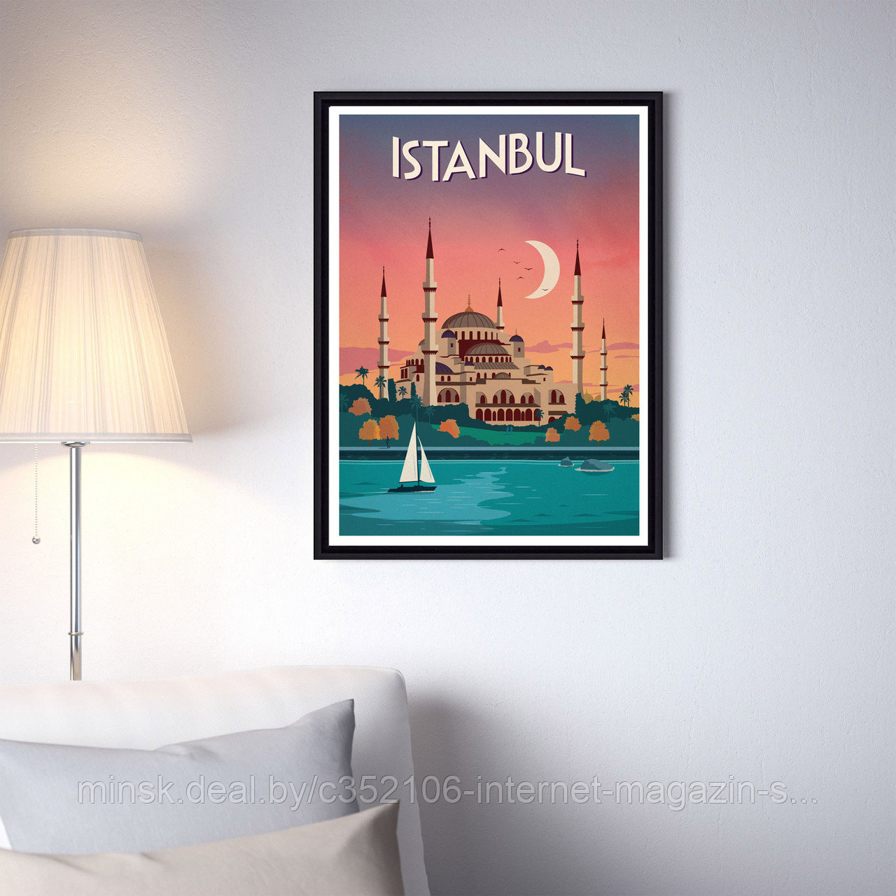 Ретро постер (плакат) "Стамбул" - фото 3 - id-p123692103