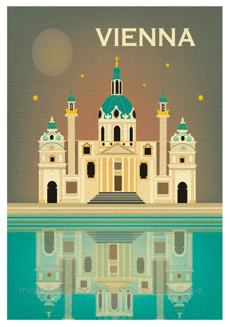 Ретро постер (плакат) "Вена" - фото 1 - id-p123692217