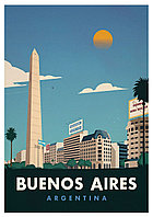 Ретро постер (плакат) "Буэнос Айрес"