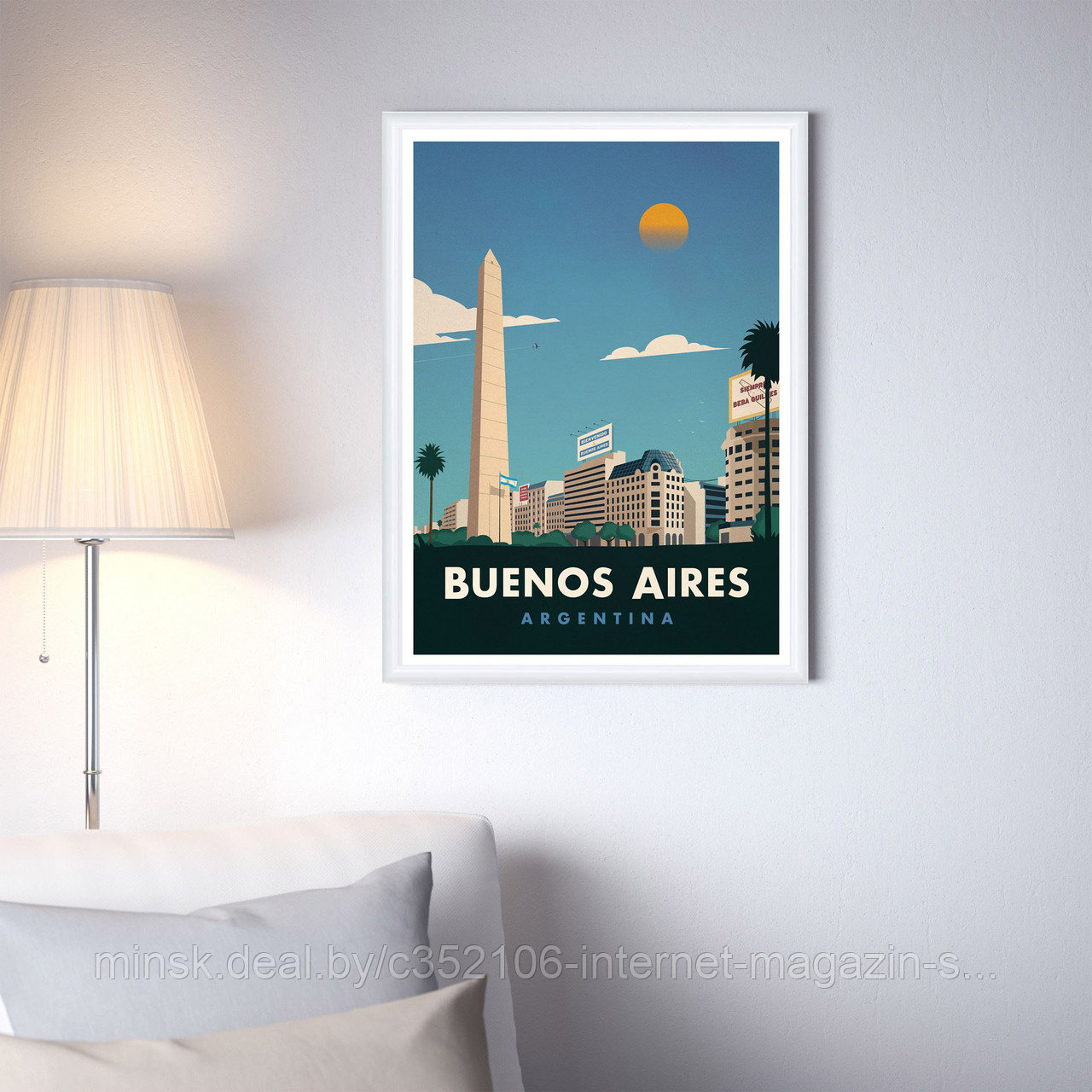 Ретро постер (плакат) "Буэнос Айрес" - фото 2 - id-p123692311
