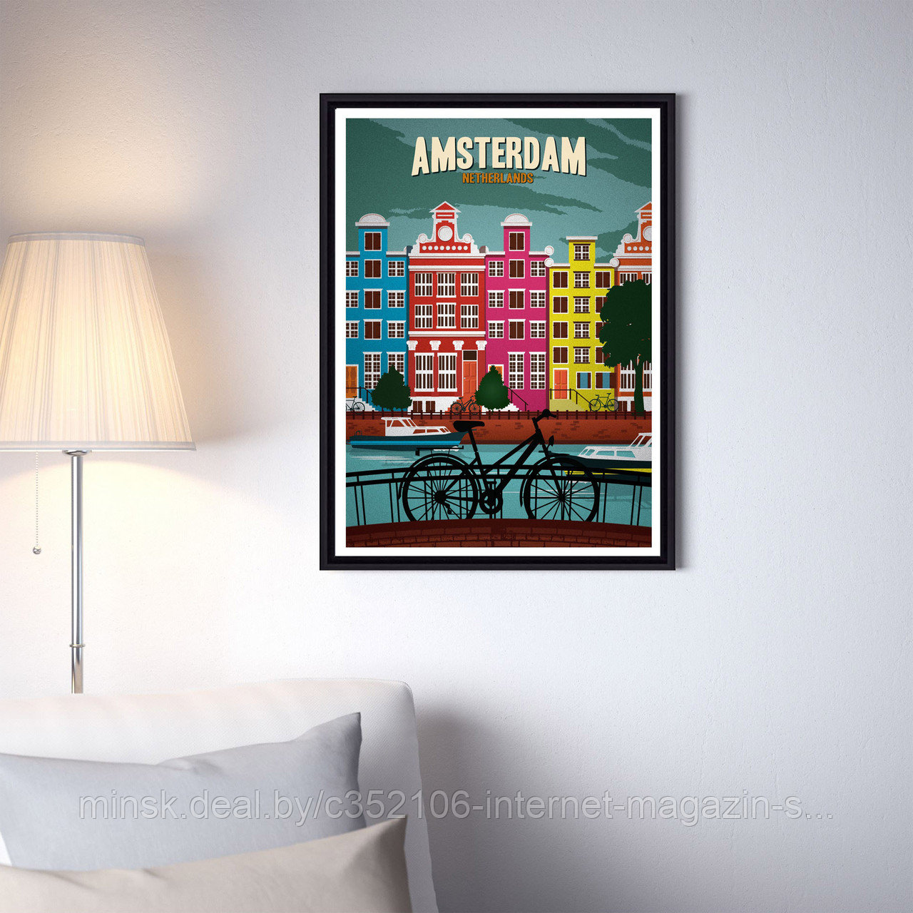 Ретро постер (плакат) "Амстердам" - фото 5 - id-p123692340