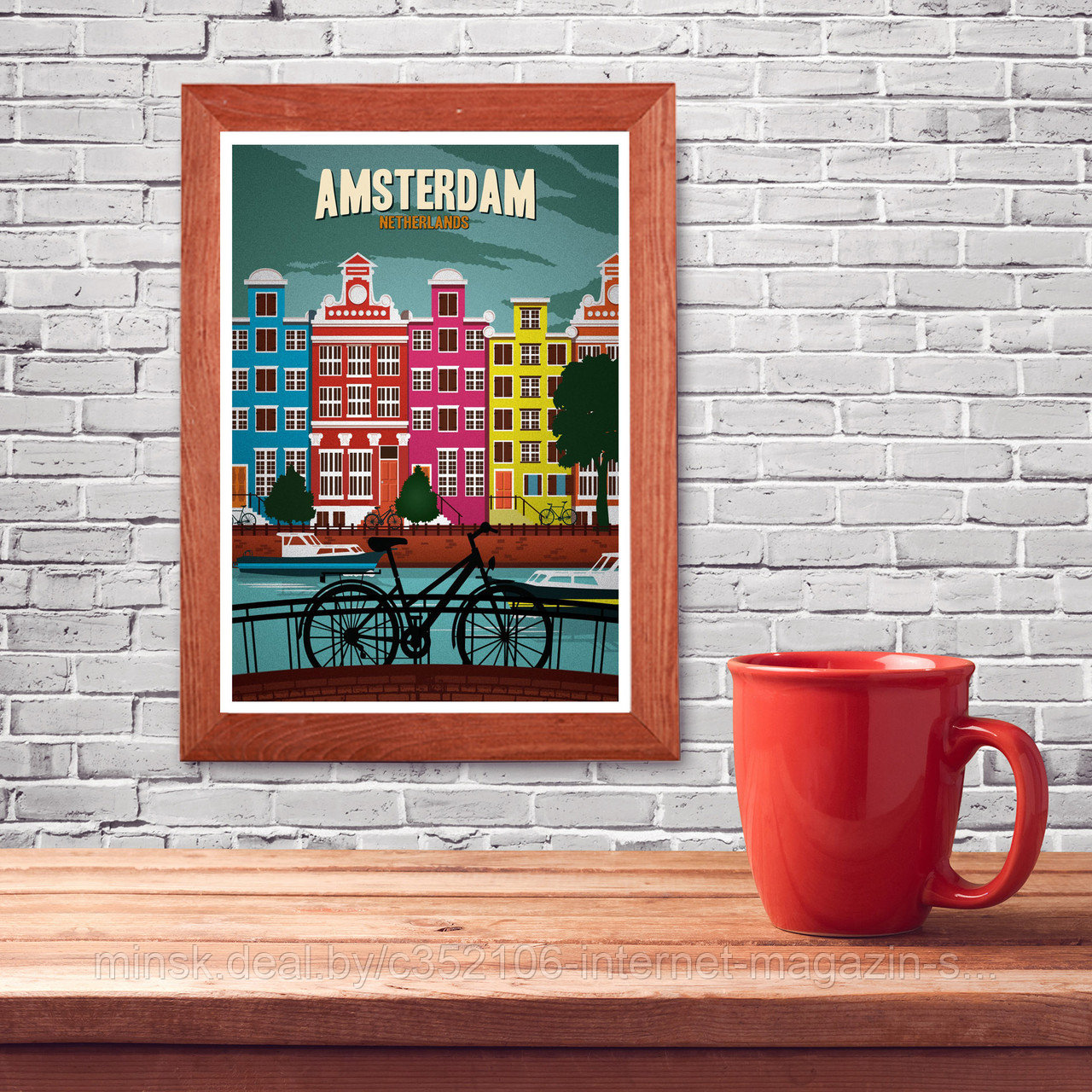 Ретро постер (плакат) "Амстердам" - фото 7 - id-p123692340
