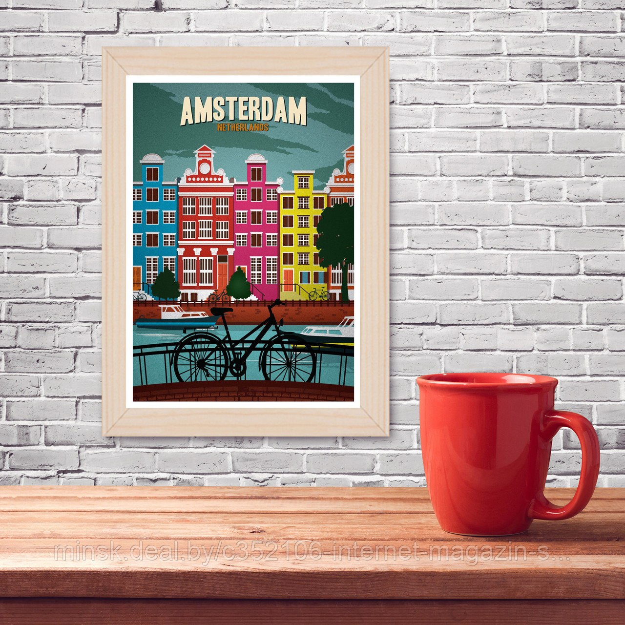 Ретро постер (плакат) "Амстердам" - фото 8 - id-p123692340