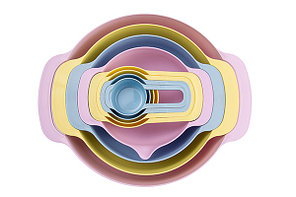 Набор емкостей для кухни 8 в 1 Compact (пласт. миски, дуршлаг, ложки) арт. MG33-09