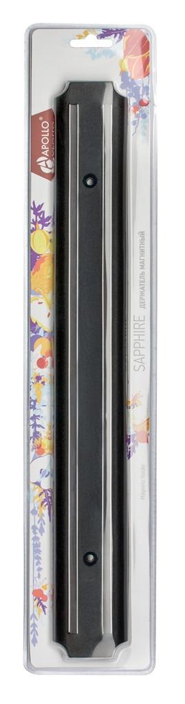 Держатель магнитный APOLLO "Sapphire" 38,5 см, нерж. сталь, пластик, арт. SPH-38 - фото 1 - id-p123699572