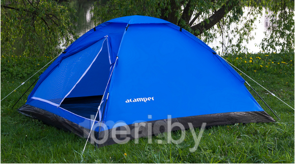 Палатка ACAMPER Domepack 4, 3-х местная, 4-х местная, 2500 мм, 200 x 200 x 110 см - фото 1 - id-p123628728