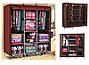 Складной шкаф Storage Wardrobe mod.88130 130 х 45 х 175 см. Трехсекционный (ФИОЛЕТОВЫЙ), фото 6