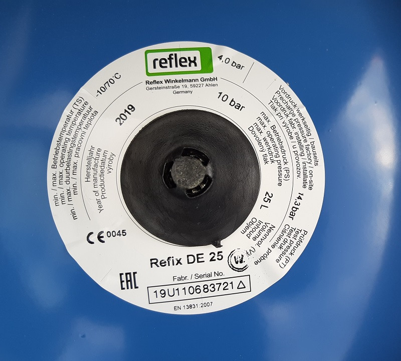 Гидроаккумулятор Reflex Refix DE 25 - фото 2 - id-p69144284