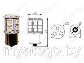 Лампа одноконтактная LED (21W) 24V BA15s