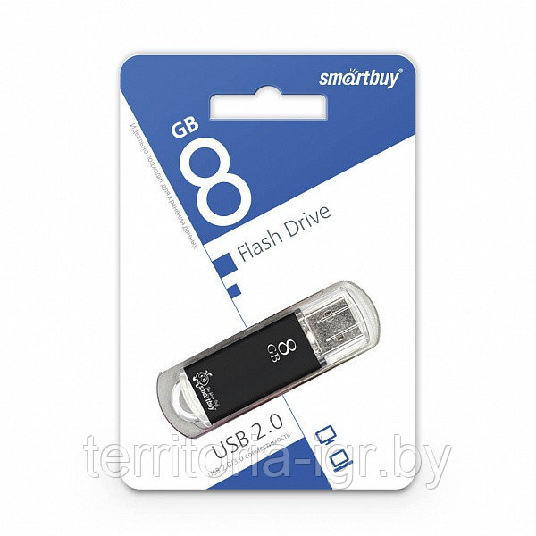 USB-накопитель 8GB V-Cut SB8GBVC-K черный Smartbuy - фото 1 - id-p123727720
