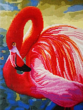 Алмазная раскраска по номерам Грациозный фламинго