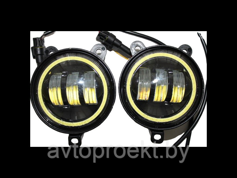 Светодиодные (LED) противотуманные фары 30W Lada Priora с ходовым огнем