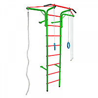 Шведская стенка Альпинистик Самолет ДСК (детский спортивный комплекс) Салатово-Красный