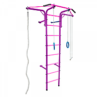 Шведская стенка Альпинистик Самолет ДСК (детский спортивный комплекс) Фиолетово-Розовый