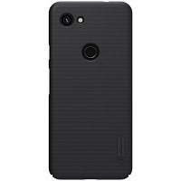 Пластиковый чехол с подставкой Nillkin Super Frosted Shield Черный для Google Pixel 3a