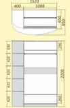 Шкаф Лагуна ШК 06-02. 152 см- платяной. Кортекс-мебель, фото 3
