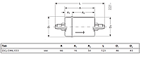 Фильтр-осушитель (дегидратор) Danfoss DML033 3/8" Flare (гайка). Элинж, RIME