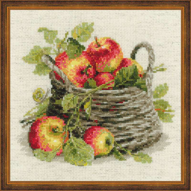 Набор для вышивания крестом «Спелые яблоки». - фото 1 - id-p8093667