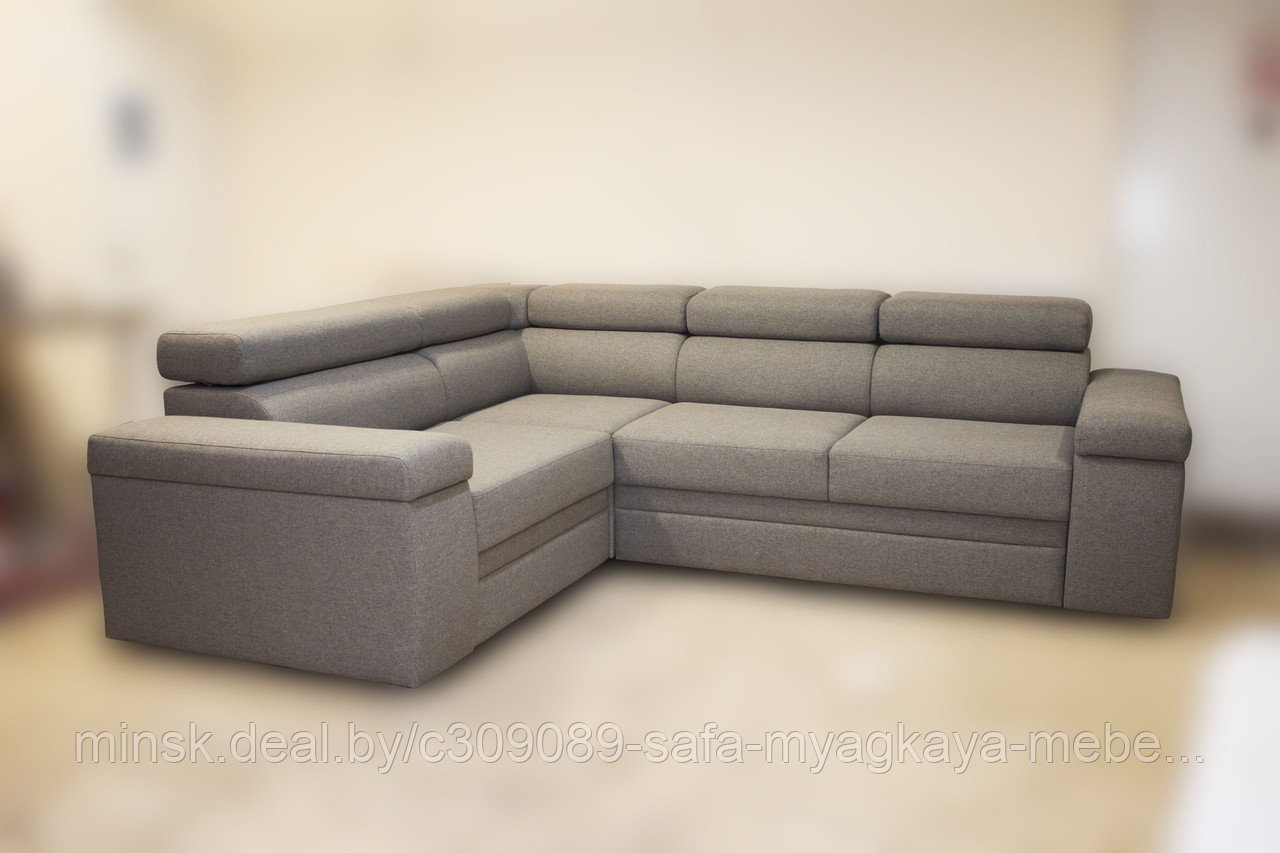 Угловой диван-кровать "Илфорд" увеличенного размера с подъемными подголовниками