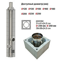 Дымоход "HotSteeL Standart" система ES (Economy) d=120, 9 м.п.