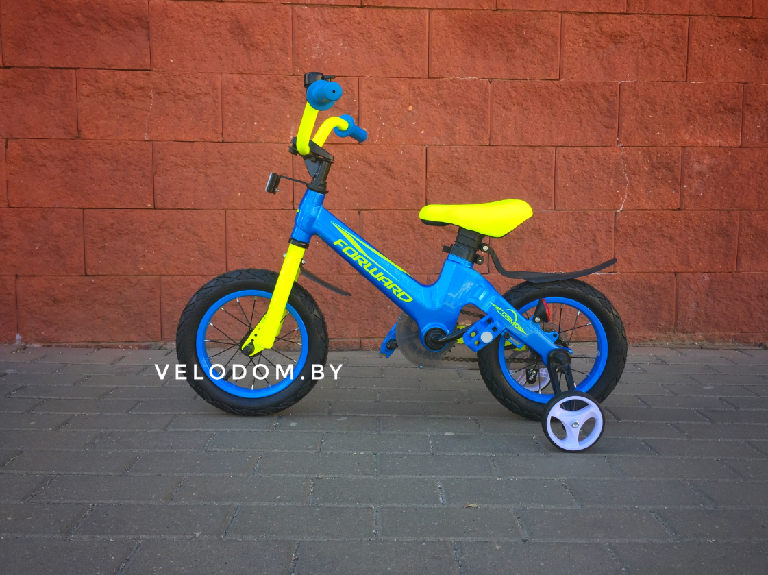 Велосипед детский Forward Cosmo 12" синий - фото 2 - id-p121192286