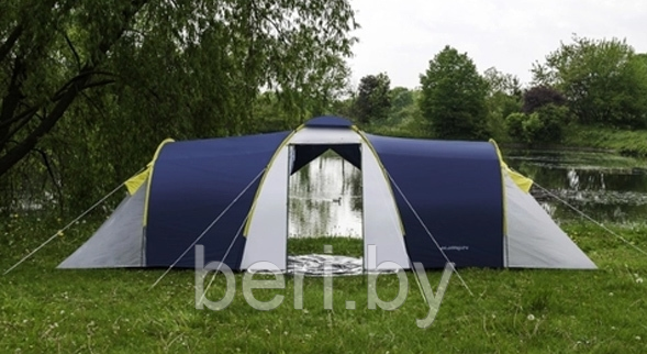 Палатка ACAMPER NADIR 8-местная с тамбуром, 3000 мм/ст синяя - фото 1 - id-p123948530